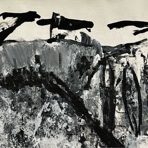 Abstract Art Print  Jan Perez  SoCal Beaches Collection Sunset Cliffs  B&W Photo